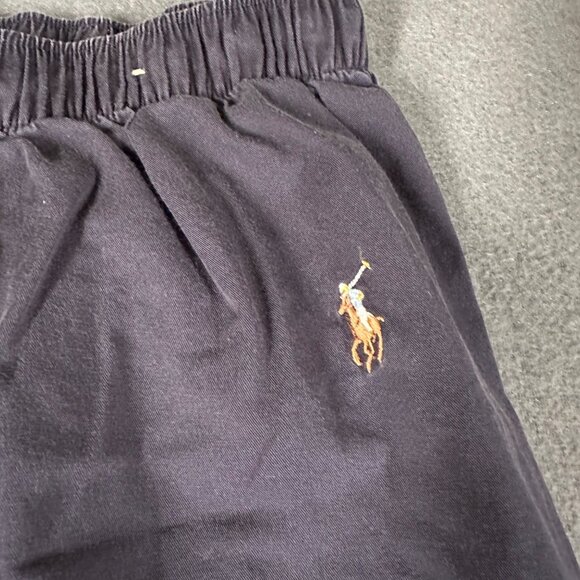 Polo Ralph Lauren Mens M Navy Blue Lounge Pants Cotton Elastic Waist Logo Pocket - Picture 4 of 9
